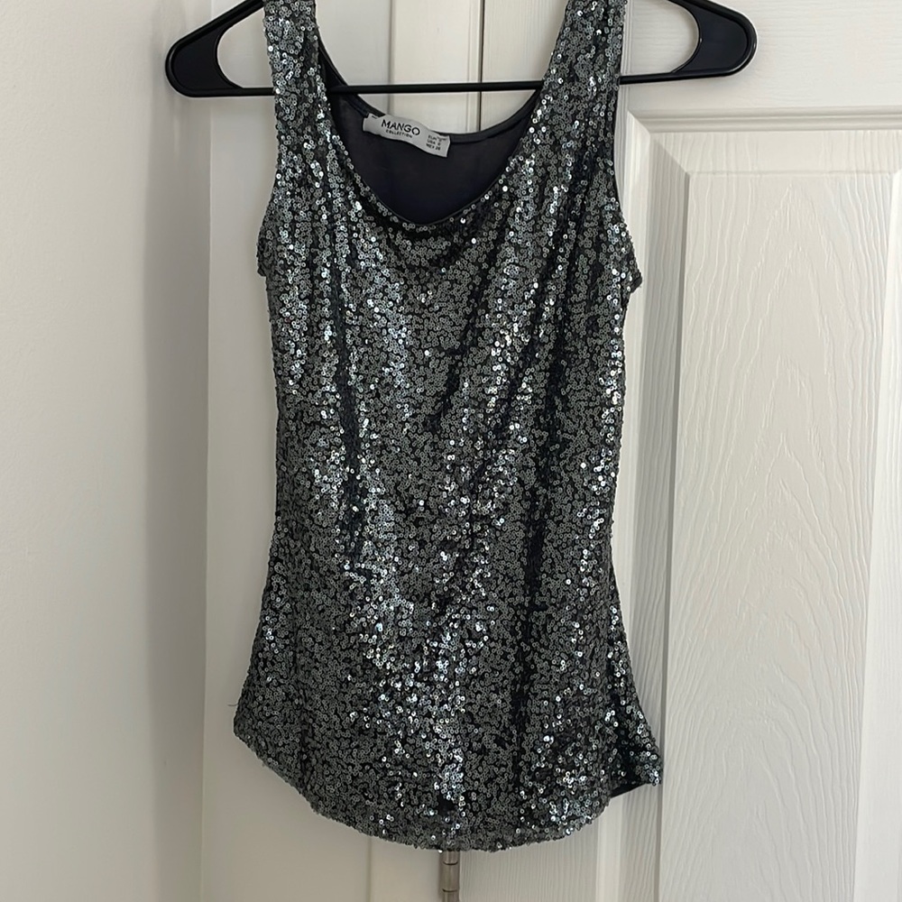 NEXT TO NEW Mango Collection sparkly tank top